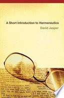 A short introduction to hermeneutics