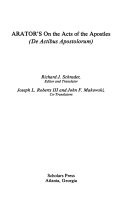 Arator's On the acts of the Apostles (De actibus apostolorum)