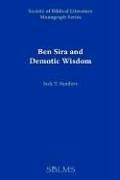 Ben Sira and demotic wisdom