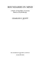 Boundaries in mind : a study of immediate awareness based on psychotherapy