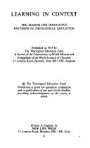 Centenary Theological Education its significant implications to the being and ecclesiological self-understanding of the IEMELIF Church