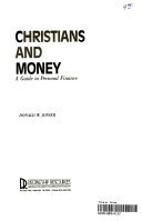 Christians and money : a guide to personal finance