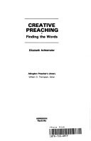 Creative preaching : finding the words