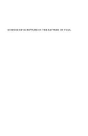 Echoes of Scripture in the letters of Paul