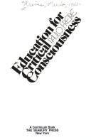 Education for critical consciousness.