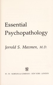 Essential psychopathology