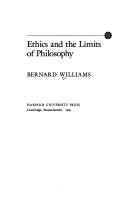 Ethics and the limits of philosophy