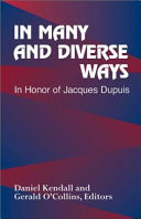 In many and diverse ways : in honor of Jacques Dupuis