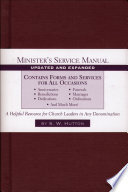 Minister's service manual
