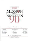 Mission in the nineteen 90s
