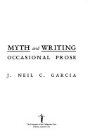 Myth and writing : occasional prose