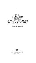 One hundred years of Old Testament interpretation