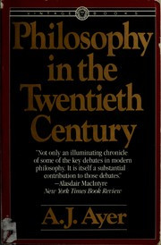 Philosophy in the twentieth century