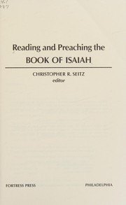 Reading and preaching the Book of Isaiah