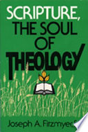 Scripture, the soul of theology