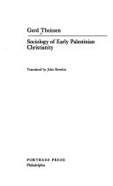 Sociology of early Palestinian Christianity