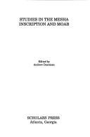 Studies in the Mesha inscription and Moab