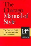 The Chicago manual of style.