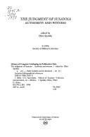 The judgment of Susanna : authority and witness