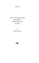 The land question, and related writings : viewpoint and conterviewpoint on the need for land reform