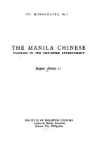 The Manila Chinese; familism in the Philippine environment