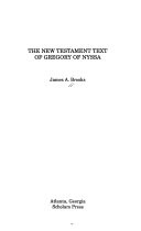 The New Testament text of Gregory of Nyssa