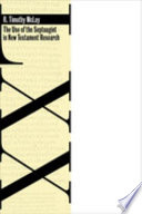 The use of the Septuagint in New Testament research