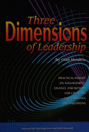 Three dimensions of leadership